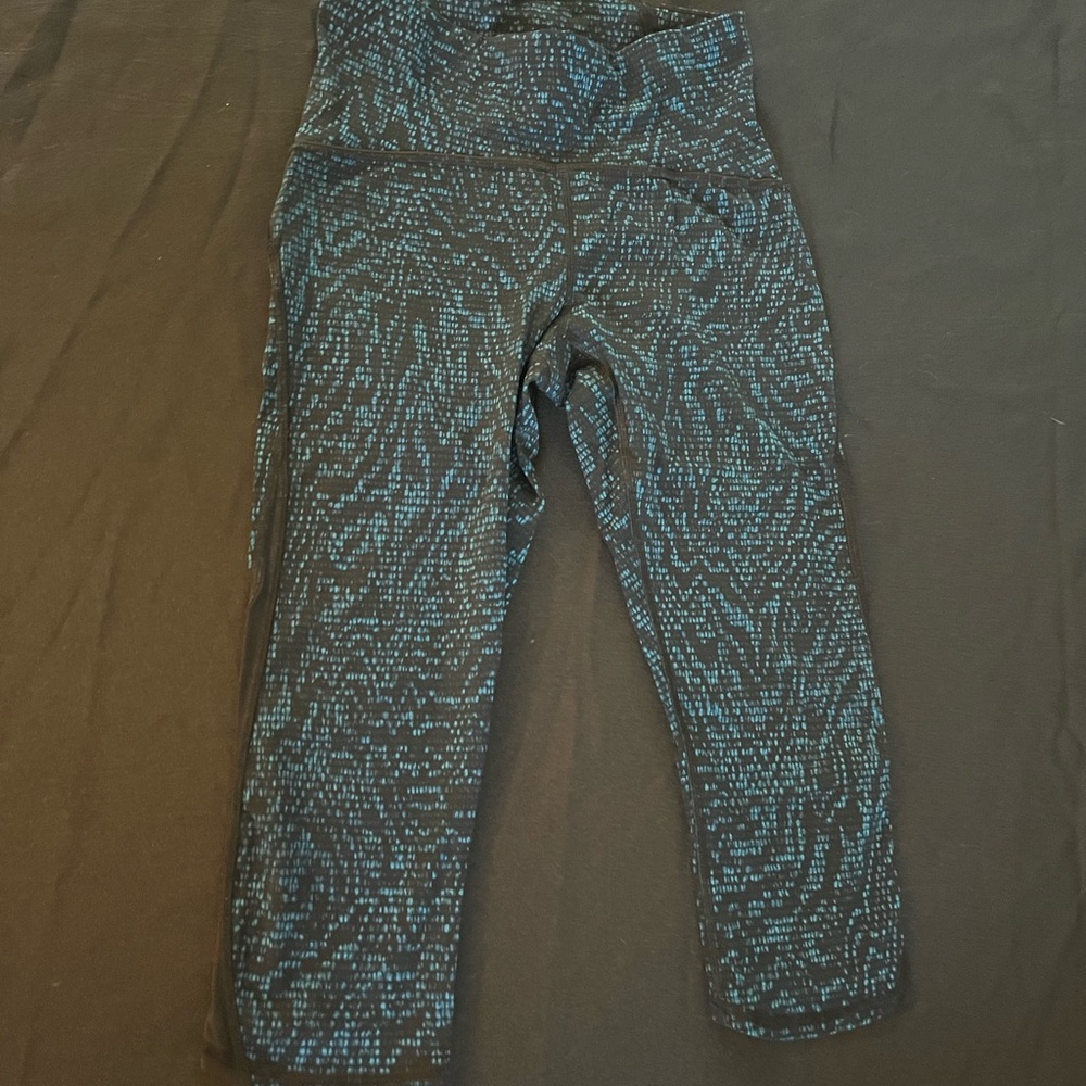 lululemon athletic Black and Blue Leggings